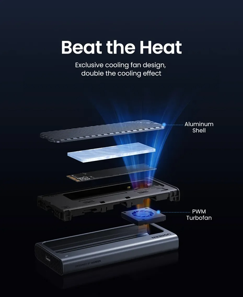 UGREEN CM850 (45368) 40GBPS M.2 NVME SSD ENCLOSURE